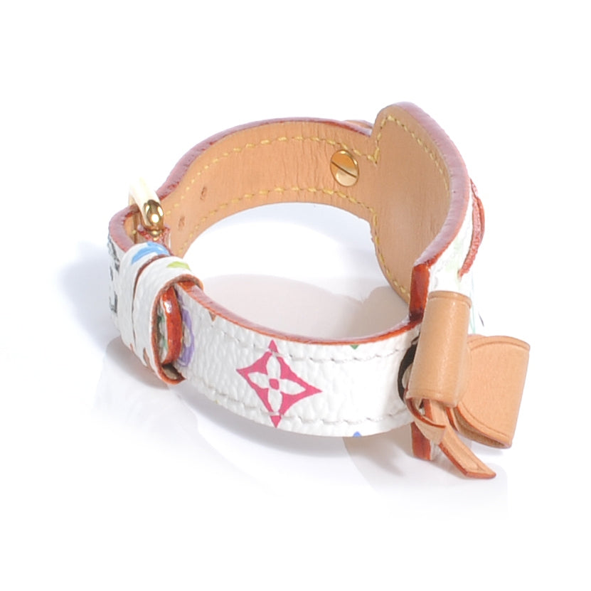 Louis Vuitton Monogram Multicolor Address Bracelet White 3 of 6