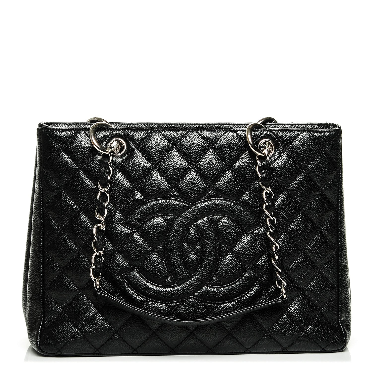 Chanel Caviar Quilted Grand Shopping Tote GST Black 1 of 7