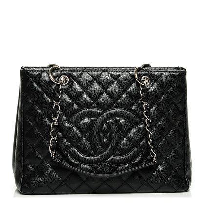 Chanel Caviar Quilted Grand Shopping Tote GST Black 1 of 7