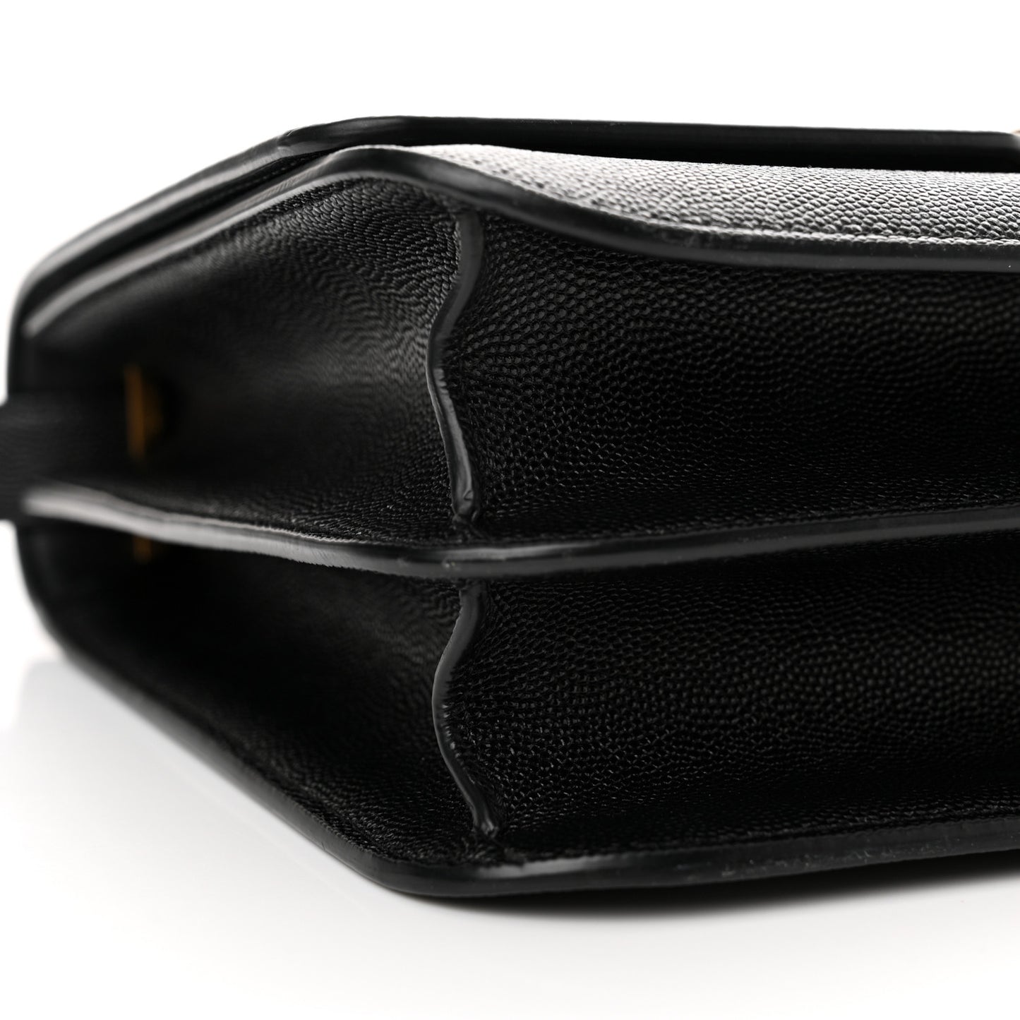 Grained Calfskin Medium TB Bag Black