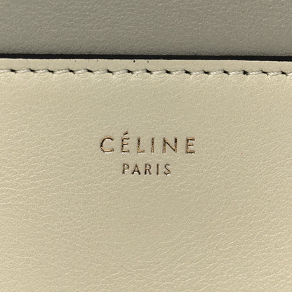 Celine Shiny Smooth Calfskin Medium Frame Shoulder Bag Chalk Mastic 6 of 9
