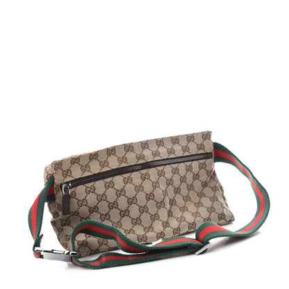 Gucci GG Monogram Double Pocket Belt Bag Dark Brown 3 of 12