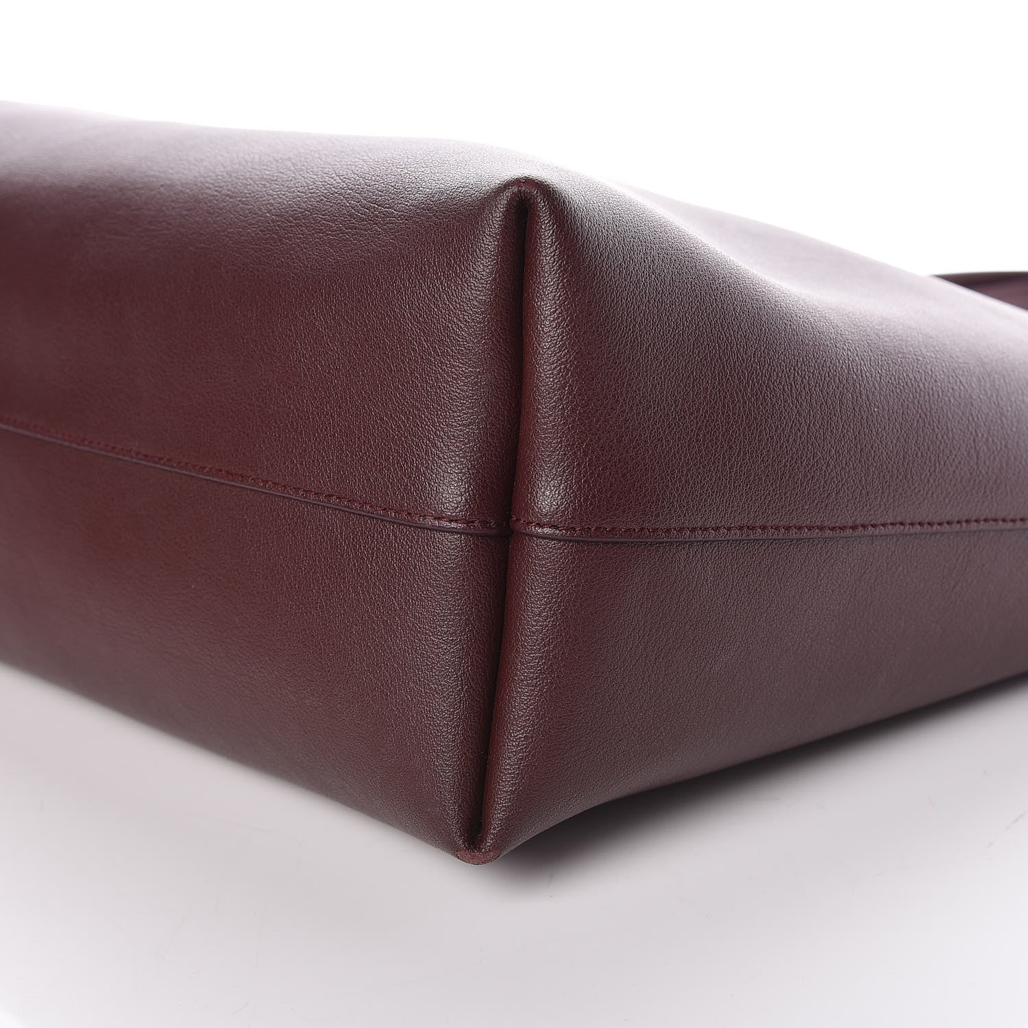 Saint Laurent Calfskin Large Shopping Tote Bordeaux 13 of 13