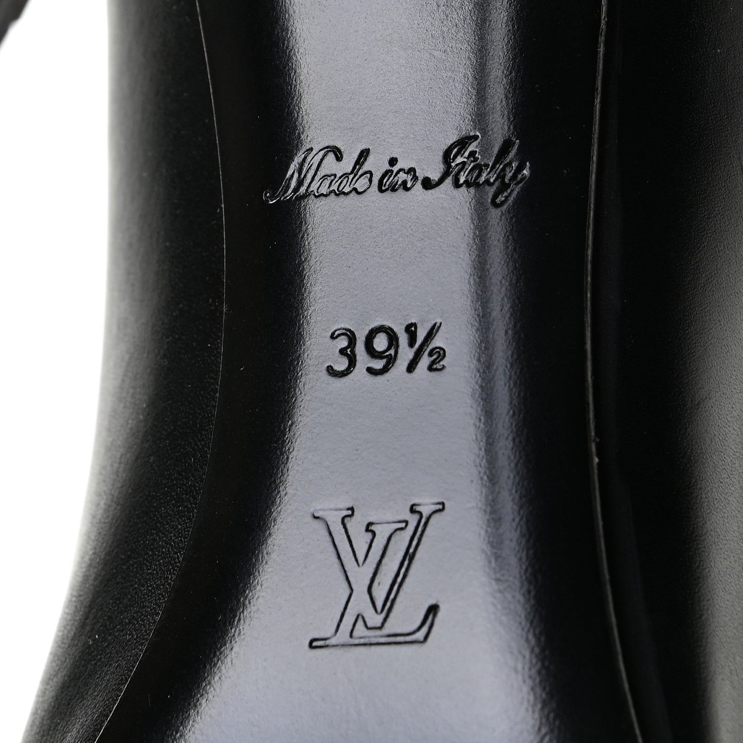 Calfskin Call Back Pumps 39.5 Black