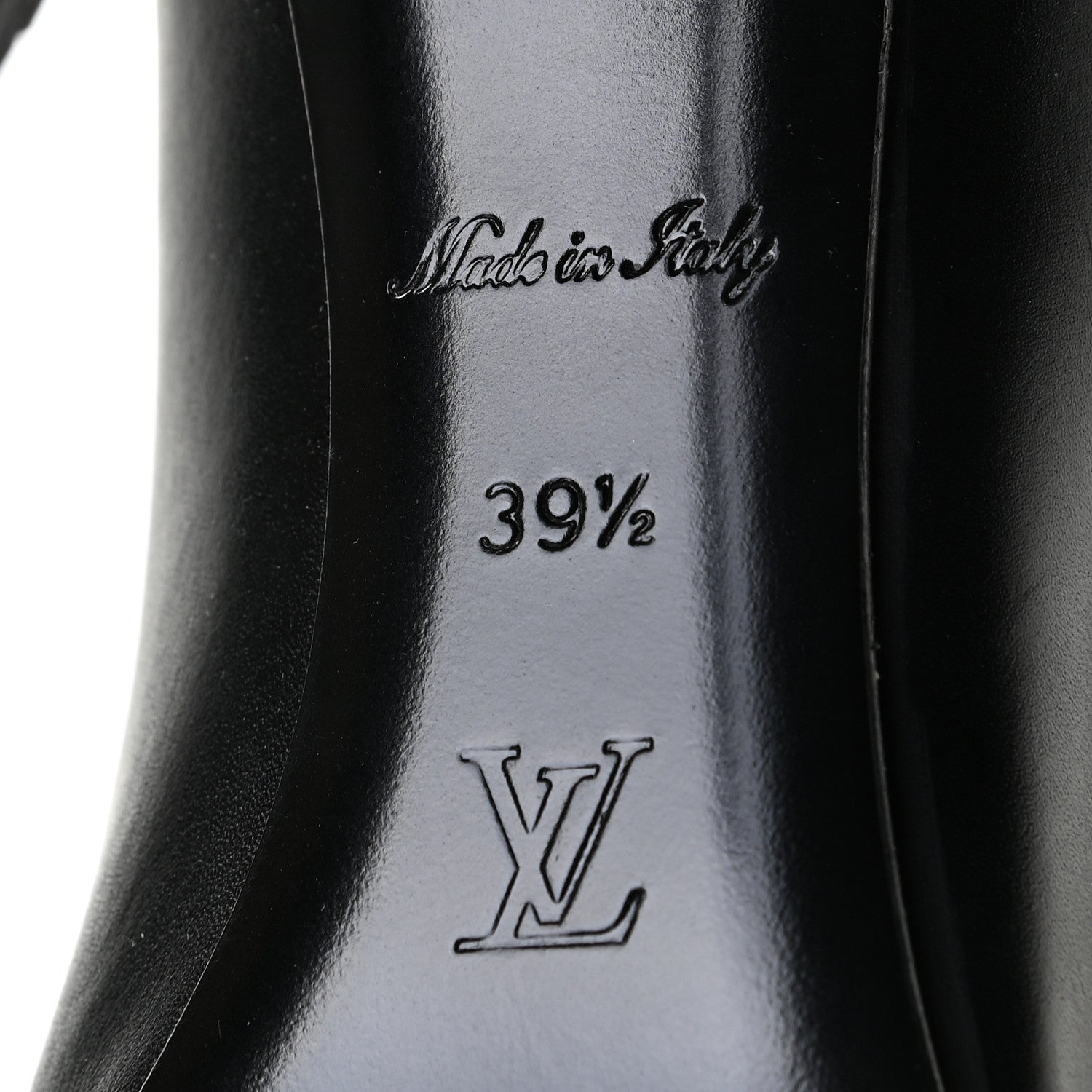 Louis Vuitton Calfskin Call Back Pumps 39.5 Black 7 of 11