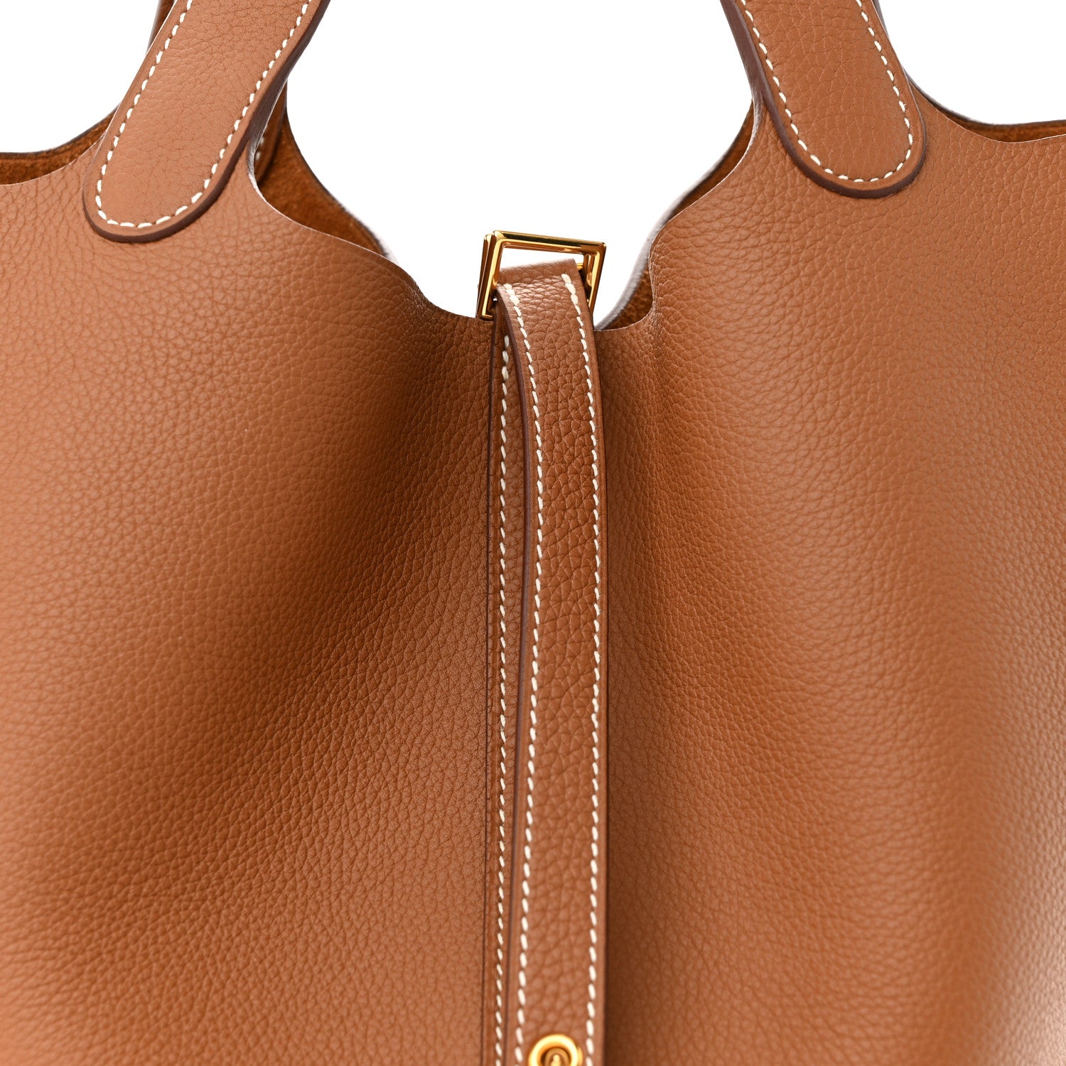 Hermes Taurillon Clemence Picotin Lock 22 MM Gold 8 of 11