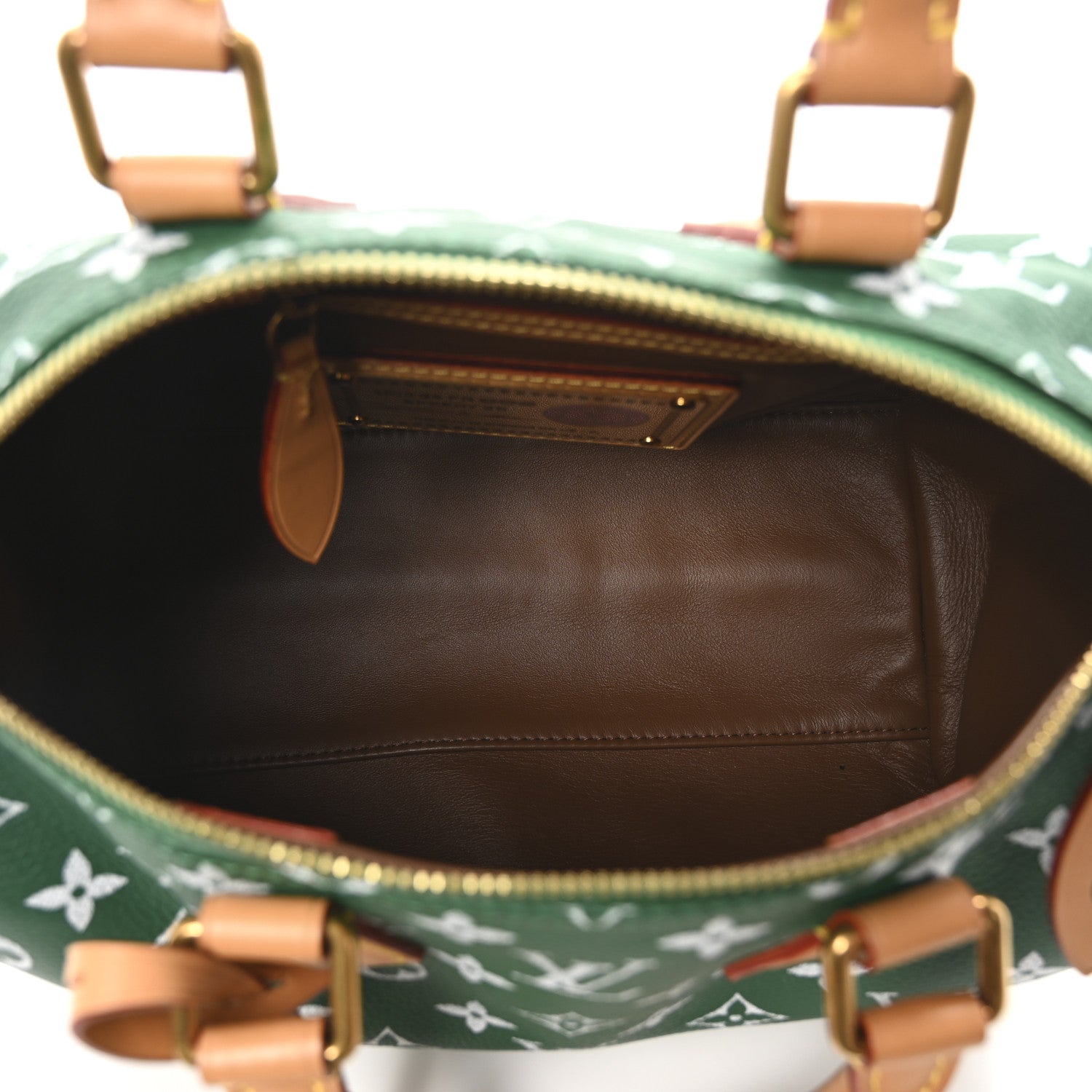 Louis Vuitton Calfskin Monogram Speedy P9 Bandouliere 25 Green 7 of 11