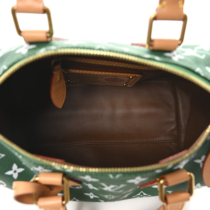 Louis Vuitton Calfskin Monogram Speedy P9 Bandouliere 25 Green 7 of 11