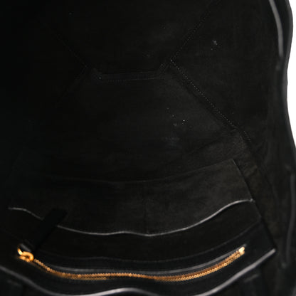 Celine Soft Grained Calfskin Medium Belt Cabas Phantom Black 5 of 9