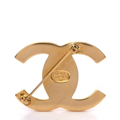 Chanel CC Turn Lock Brooch Gold 2 of 3