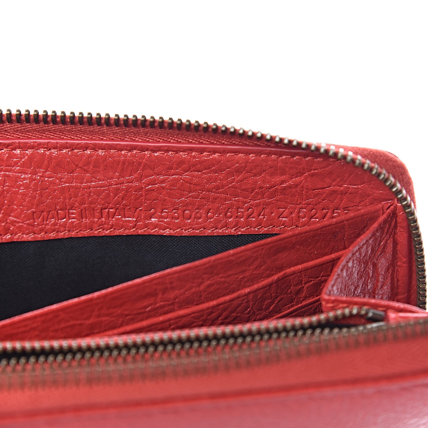 Balenciaga Agneau Classic Hardware Continental Zip Around Wallet Rouge Tango 7 of 8