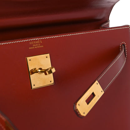 Hermes Box Kelly Sellier 32 Brique 12 of 18