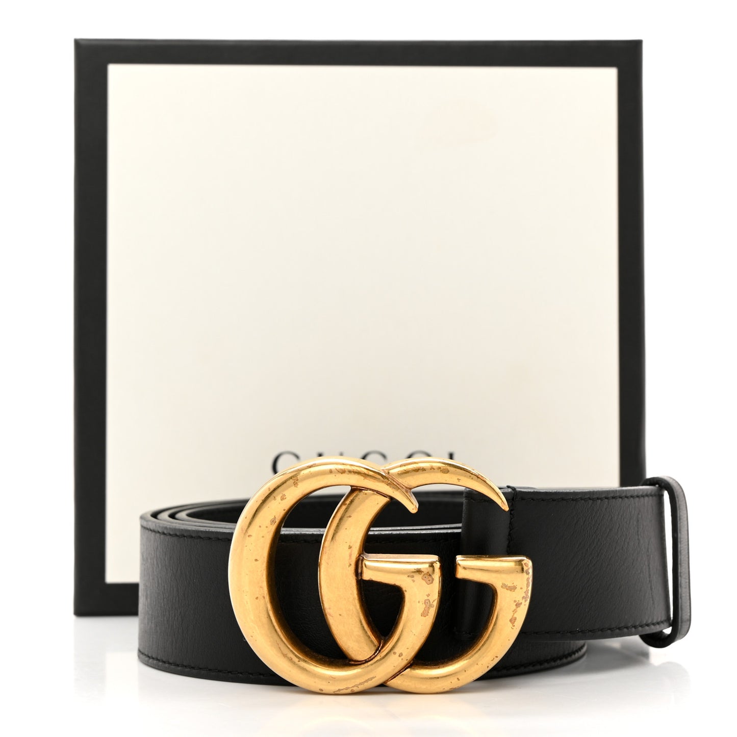 Calfskin Double G 40mm Belt 95 38 Black