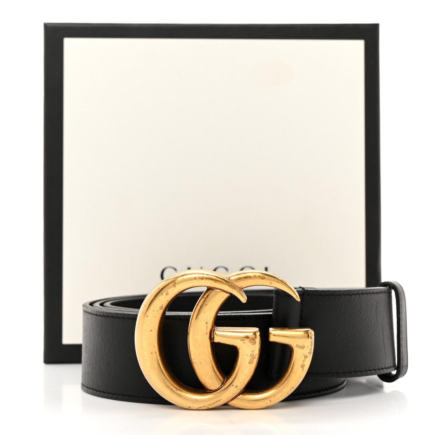 Gucci Calfskin Double G 40mm Belt 95 38 Black 6 of 6