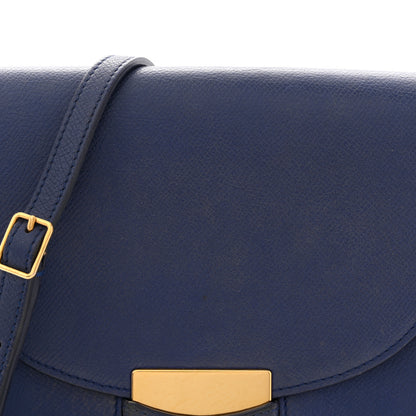 Celine Grained Calfskin Small Trotteur  Indigo 7 of 13
