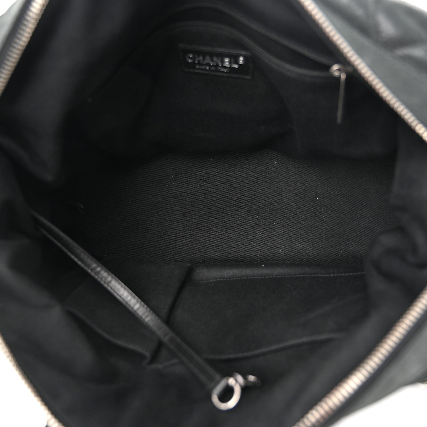 Chanel Iridescent Calfskin Quilted VIP Bowling Bag Black 5 of 10