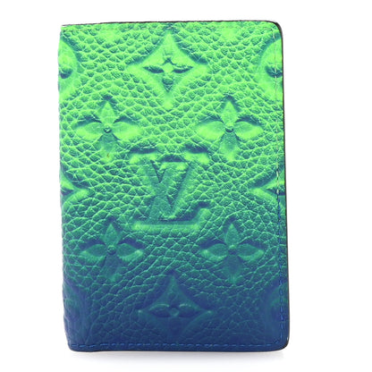 Louis Vuitton Taurillon Illusion Pocket Organizer Bleu Vert 1 of 7