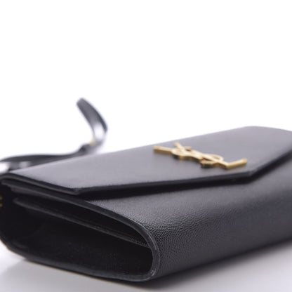 Saint Laurent Grain De Poudre Mini Uptown Crossbody Bag Black 6 of 13