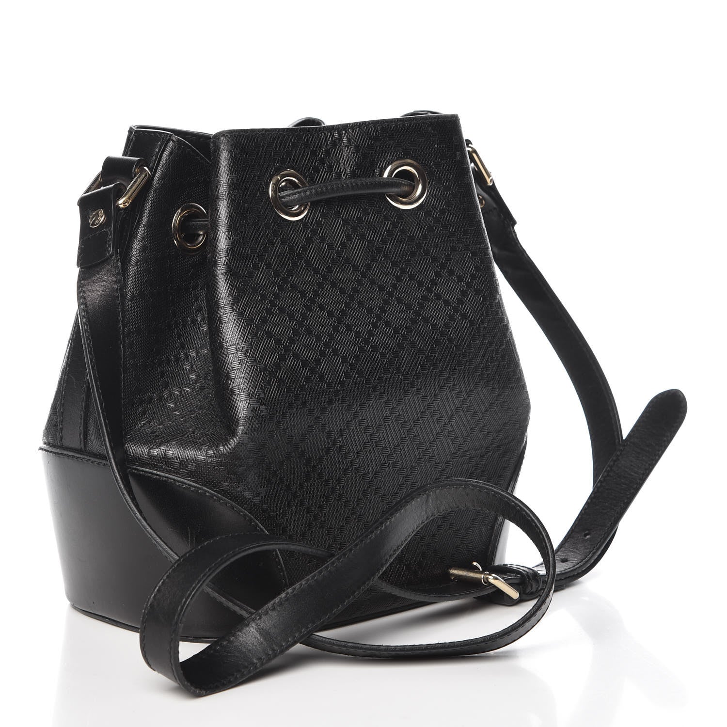 Gucci Bright Diamante Small Bucket Bag Black 3 of 12