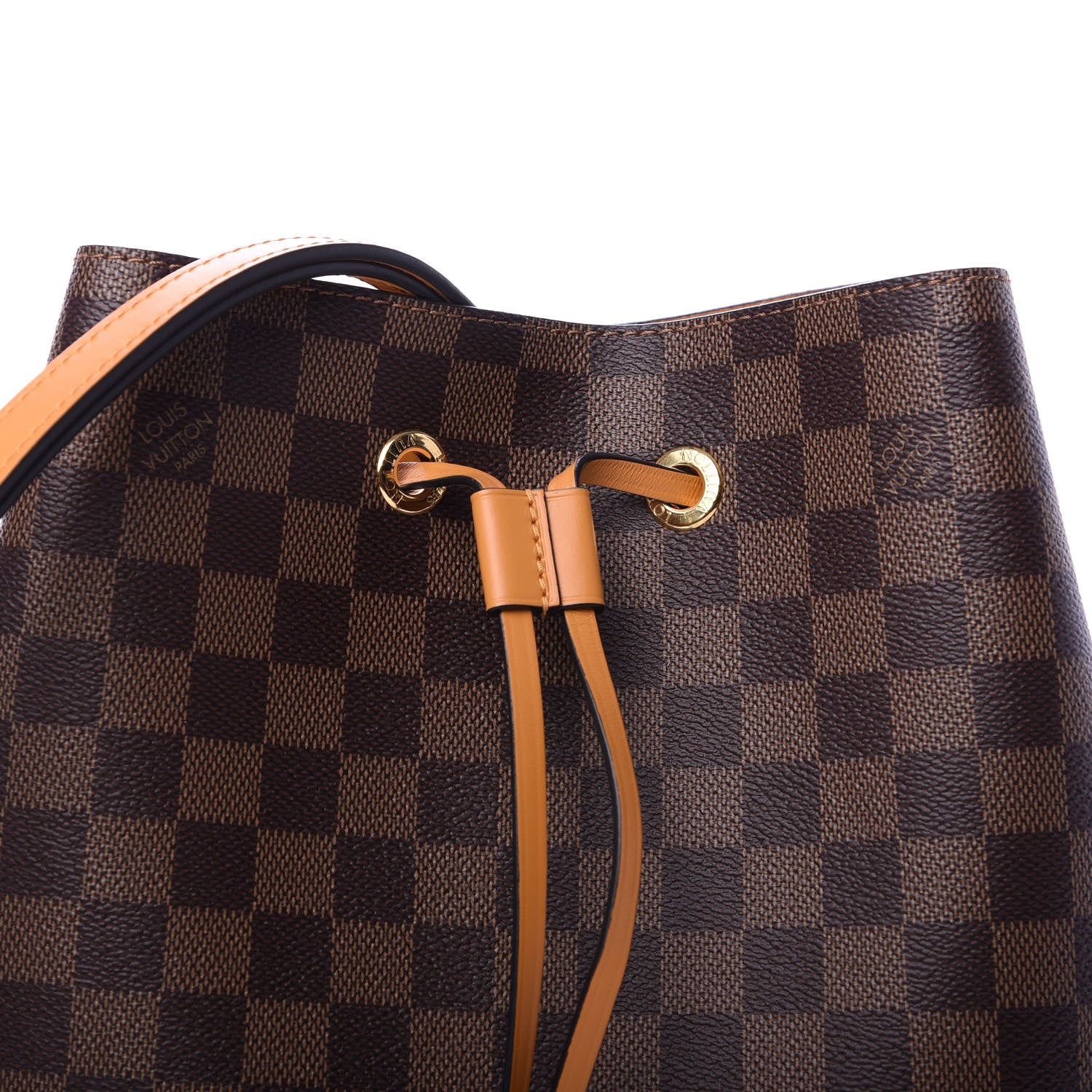 Louis Vuitton Damier Ebene Neonoe MM Safran 9 of 10