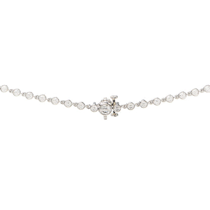 Tiffany Platinum Diamond Green Garnet Peridot Necklace 4 of 6