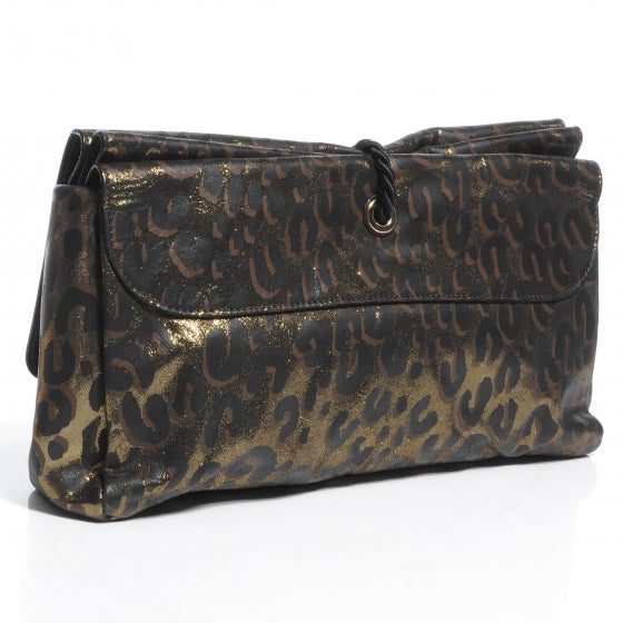 Leopard Nocturne African Queen Clutch