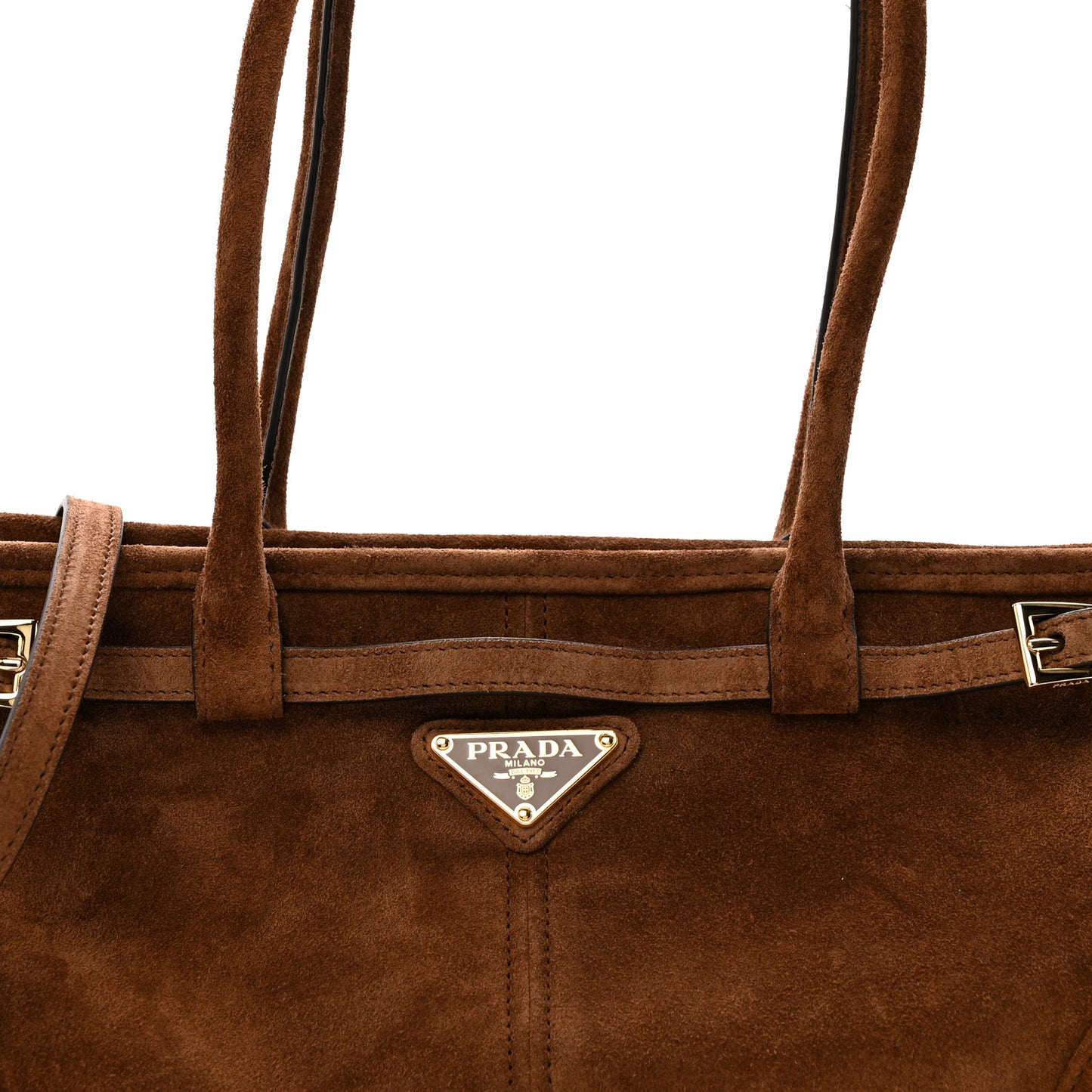 Suede Triangle Medium Bonnie Shoulder Bag Cacao
