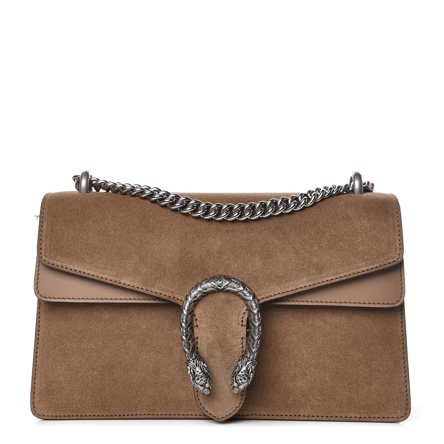Suede Small Dionysus Shoulder Bag Taupe