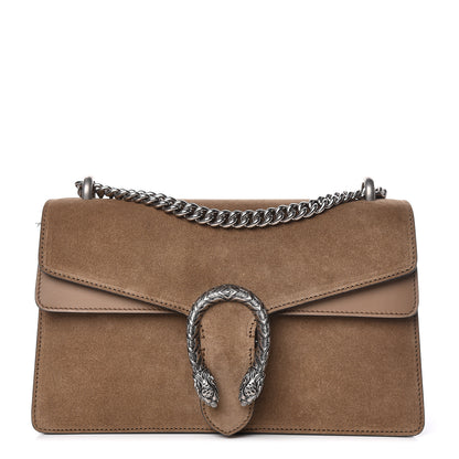 Gucci Suede Small Dionysus Shoulder Bag Taupe 1 of 12