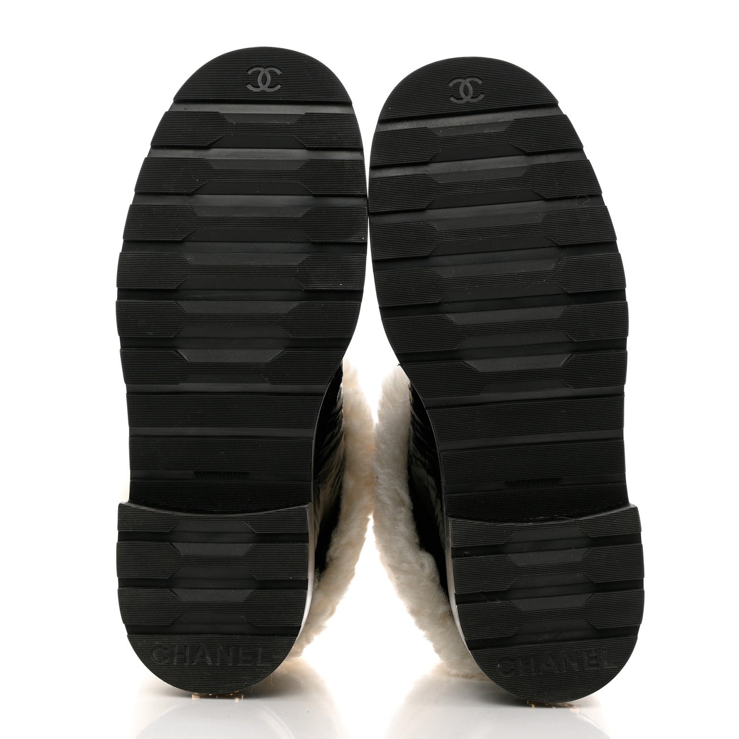 Lambskin Shearling Short Boots 38 Black