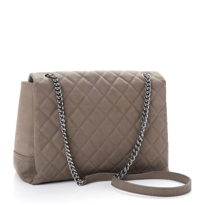 Chanel Iridescent Caviar Medium Lady Pearly Flap Khaki 4 of 14