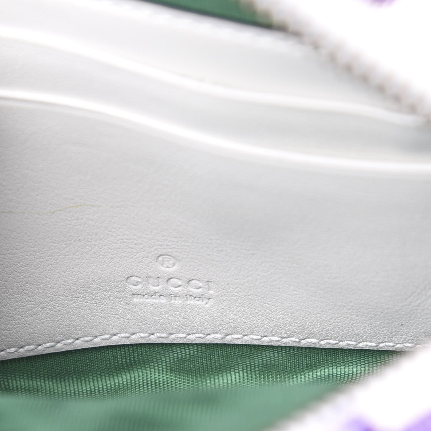 Gucci Canvas Flora Floral Trapuntata Mini Zumi Dome Shoulder Bag White 5 of 10