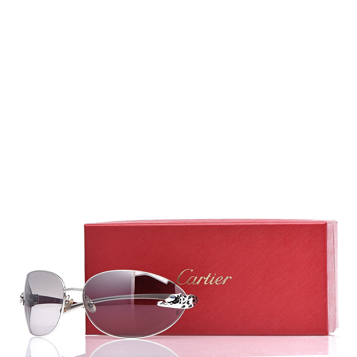 Cartier Panthere De Sunglasses Silver 7 of 7