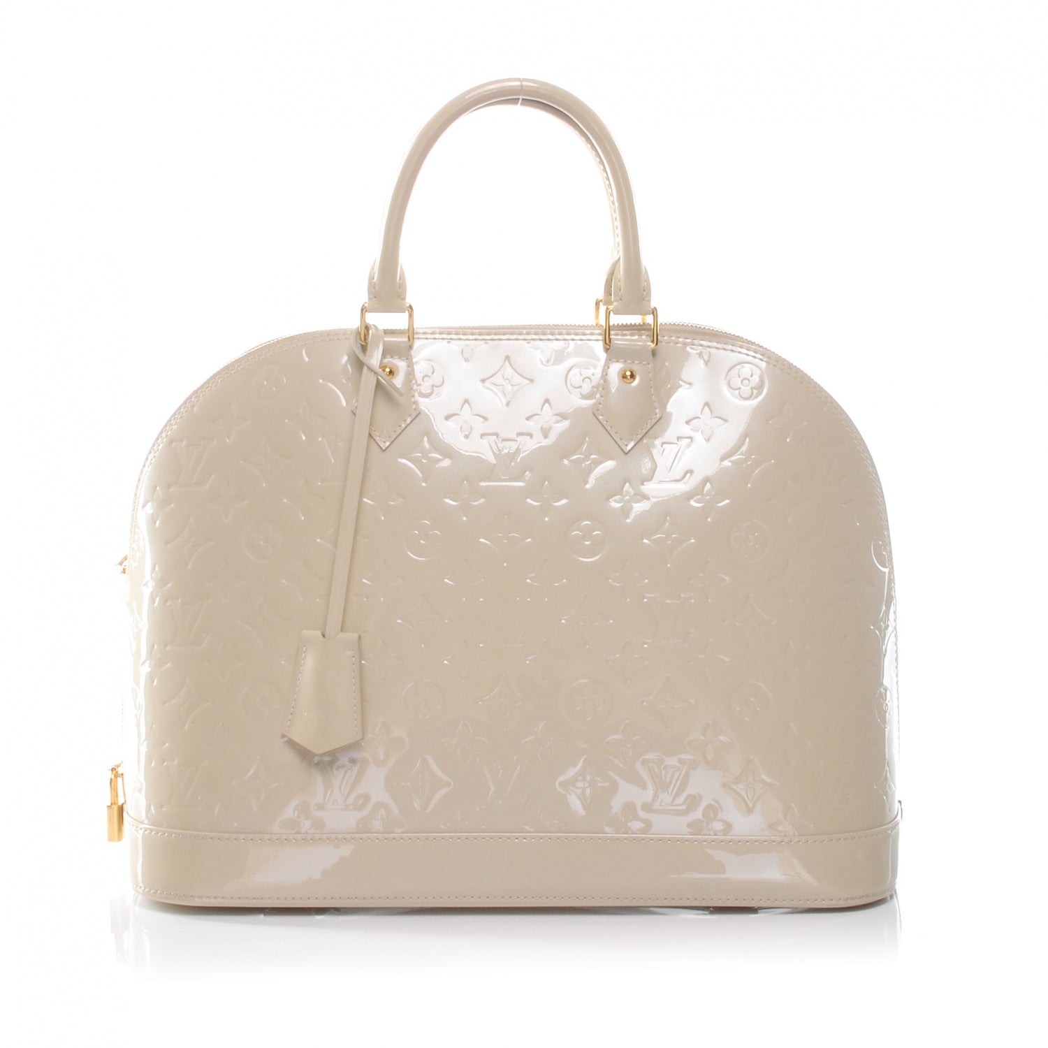 Louis Vuitton Vernis Alma GM Blanc Corail 1 of 8
