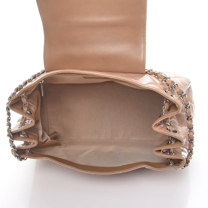 Chanel Patent Quilted Accordion Mademoiselle Flap Beige 5 of 10