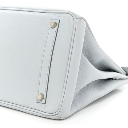 Hermes Taurillon Clemence Birkin 35 Gris Perle 7 of 25