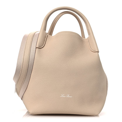 Loro Piana Grained Calfskin Small Bale Bag Marble 1 of 11