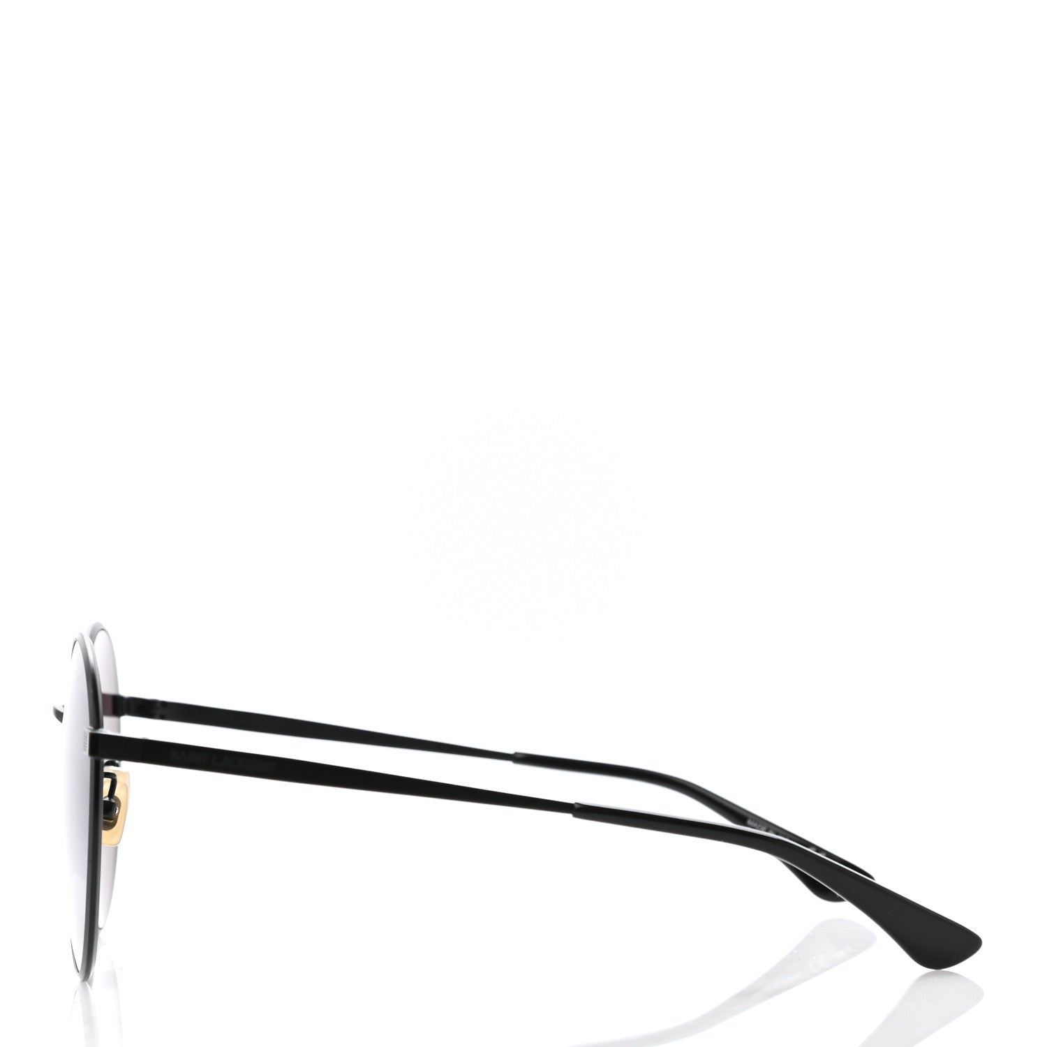Saint Laurent SL 136 Zero Sunglasses Black Silver 3 of 5