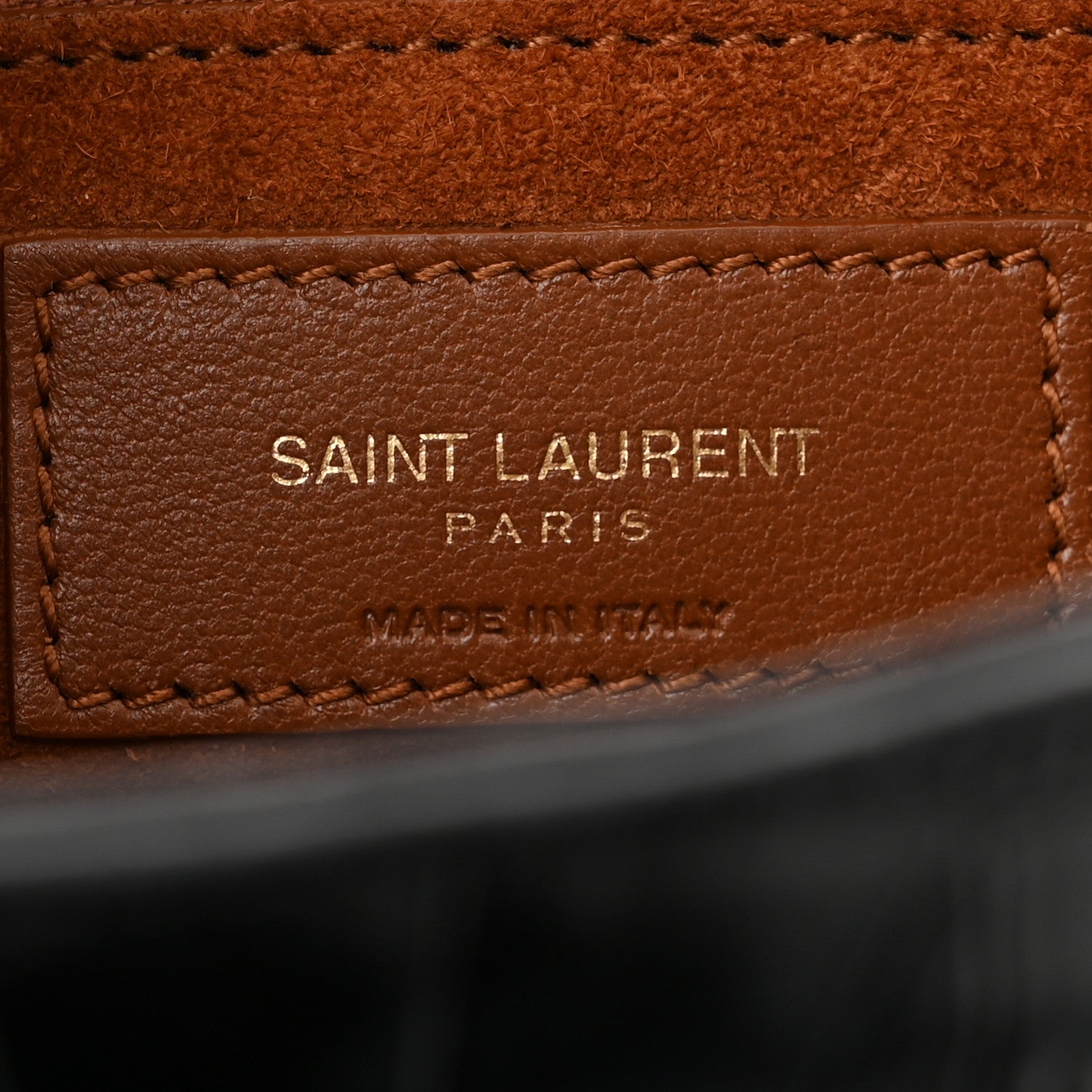 Saint Laurent Calfskin Crocodile Embossed Le 5 A 7 Hobo Black 6 of 12