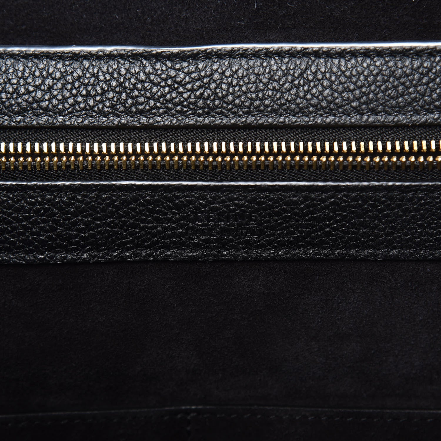 Celine Soft Grained Calfskin Small Belt Cabas Phantom Black 6 of 9