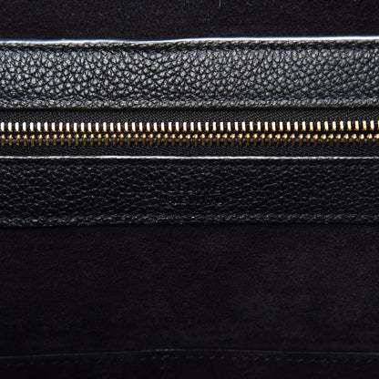 Celine Soft Grained Calfskin Small Belt Cabas Phantom Black 6 of 9