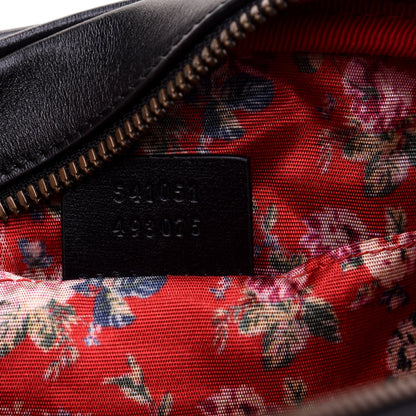 Gucci Calfskin Web Trapuntata Small GG Shoulder Bag Black 9 of 11