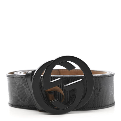 Gucci Imprime Monogram Interlocking G Belt 120 48 Black 1 of 4