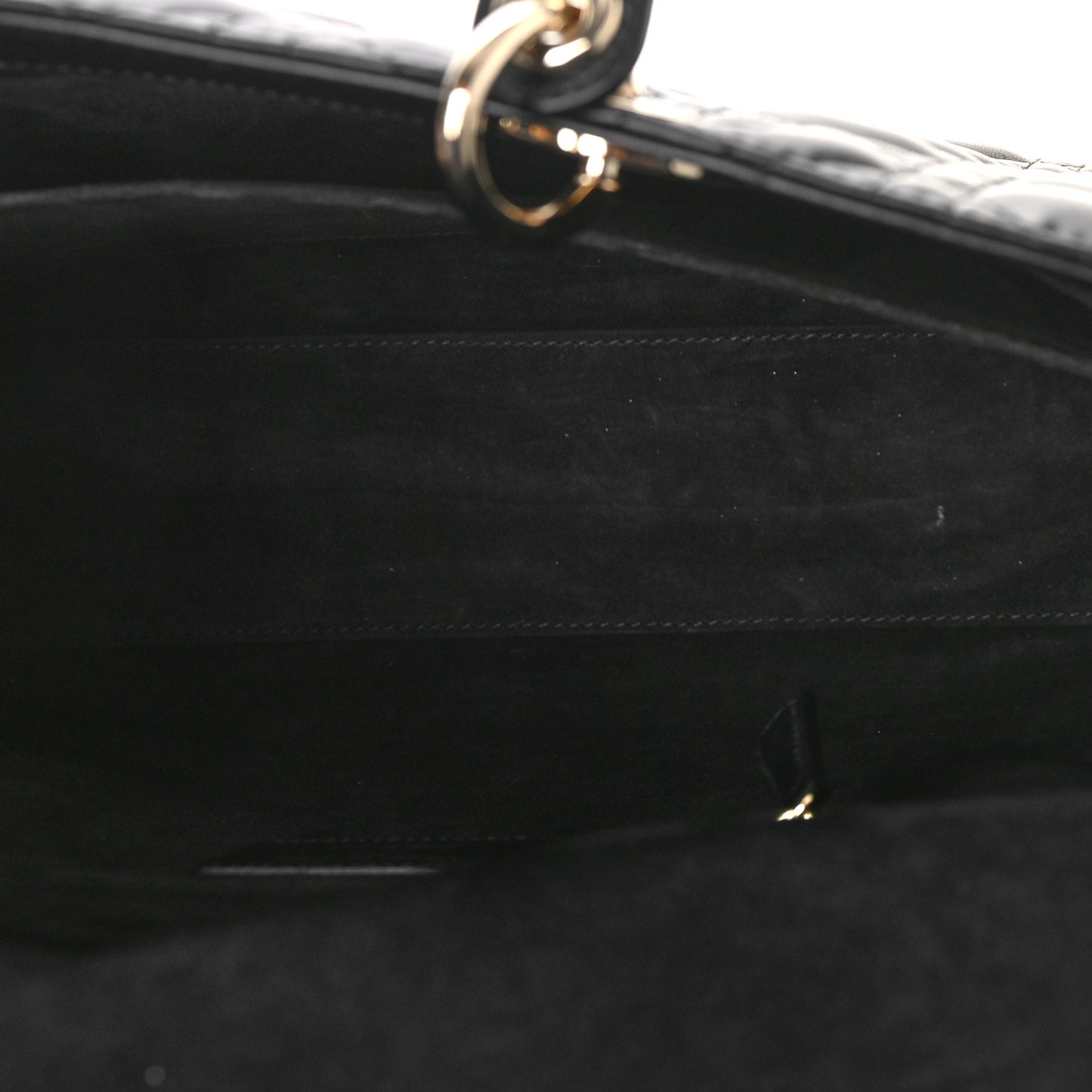 Lambskin Cannage Large Lady Dior Black