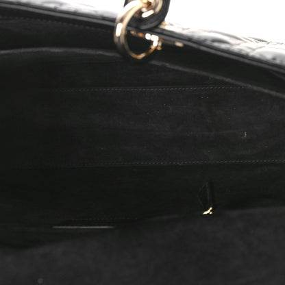 Christian Dior Lambskin Cannage Large Lady Dior Black 5 of 9