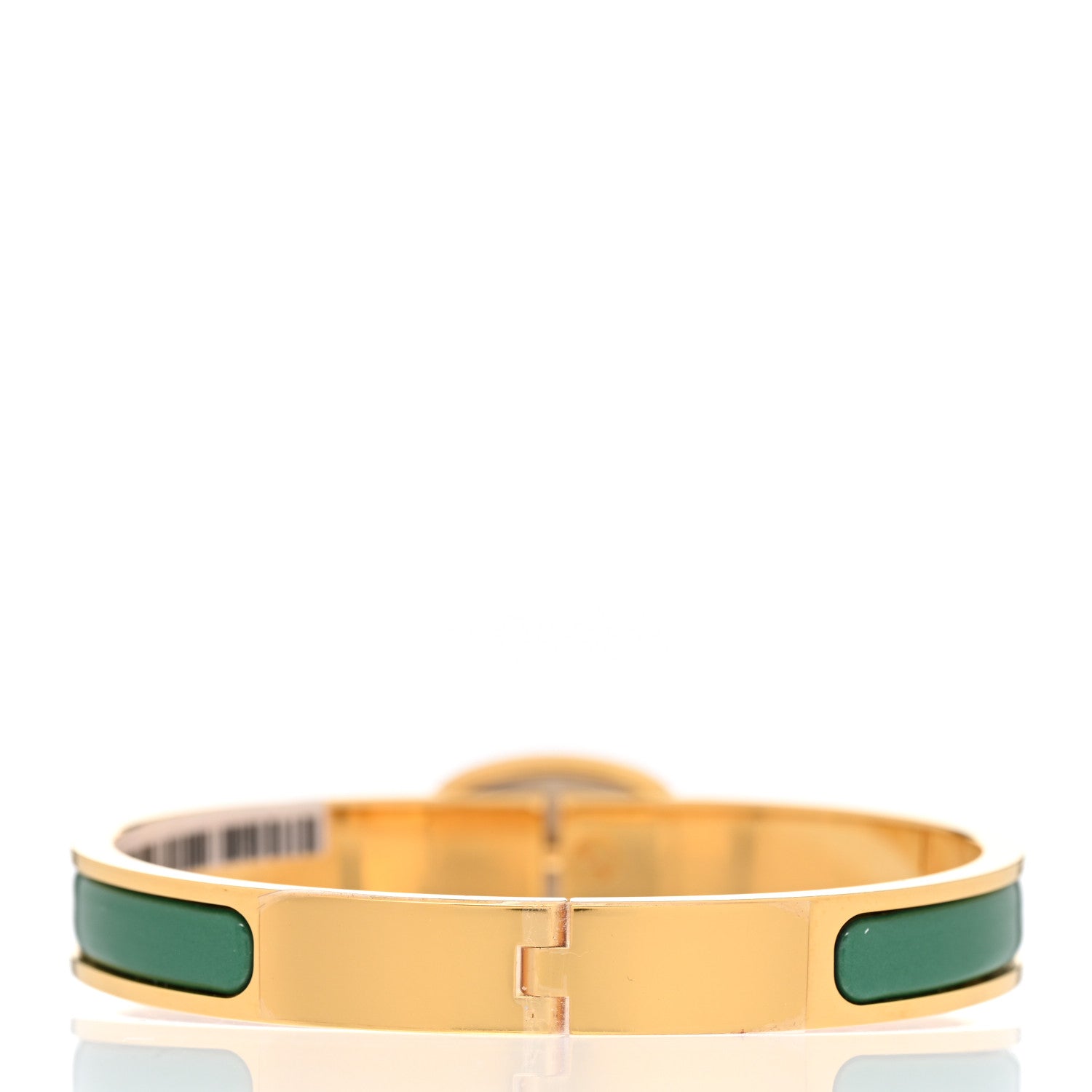 Hermes Enamel Mini Farandole Clic Chaine D'Ancre Bracelet Vert Flamboyant 3 of 6