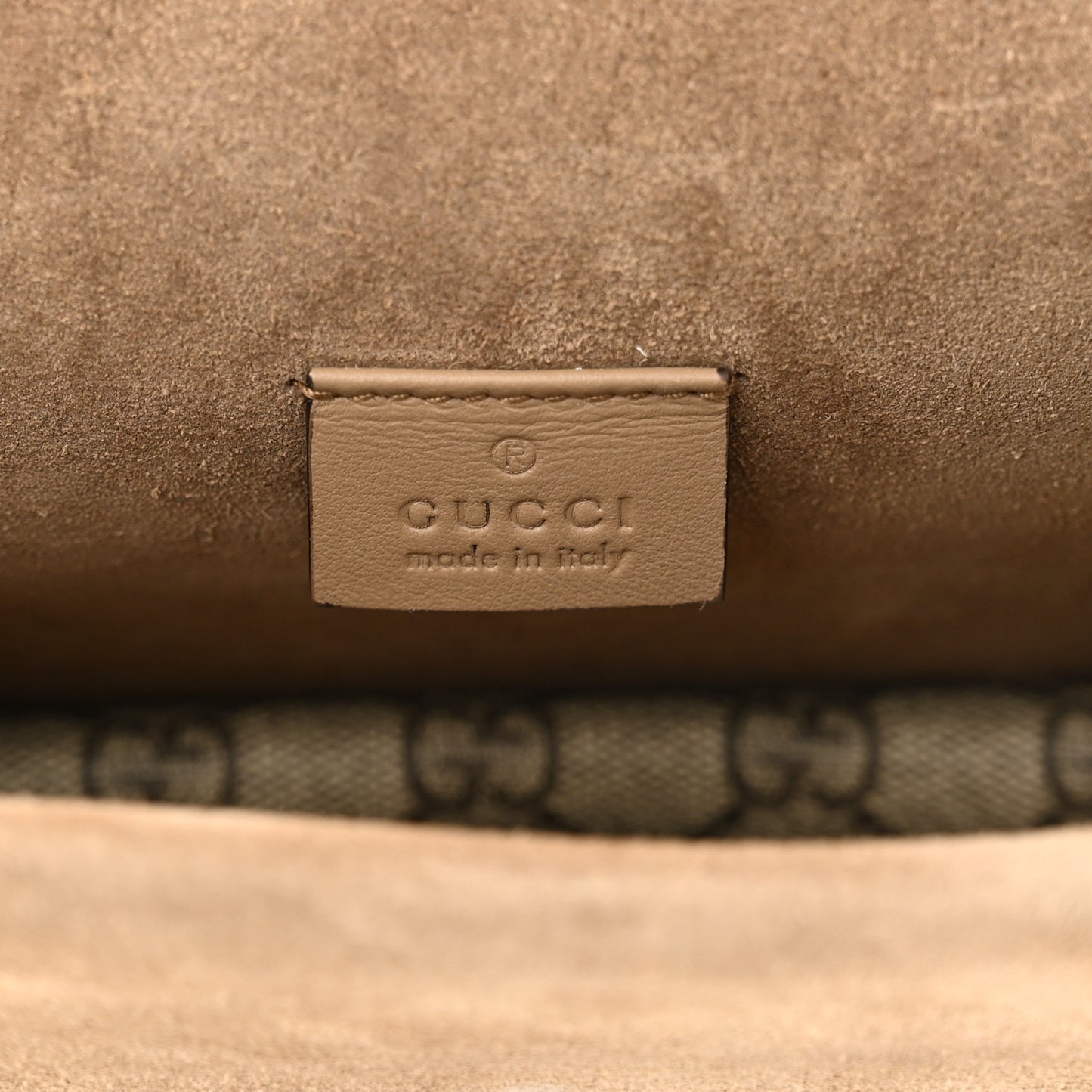 GG Supreme Monogram Mini Dionysus Shoulder Bag Taupe