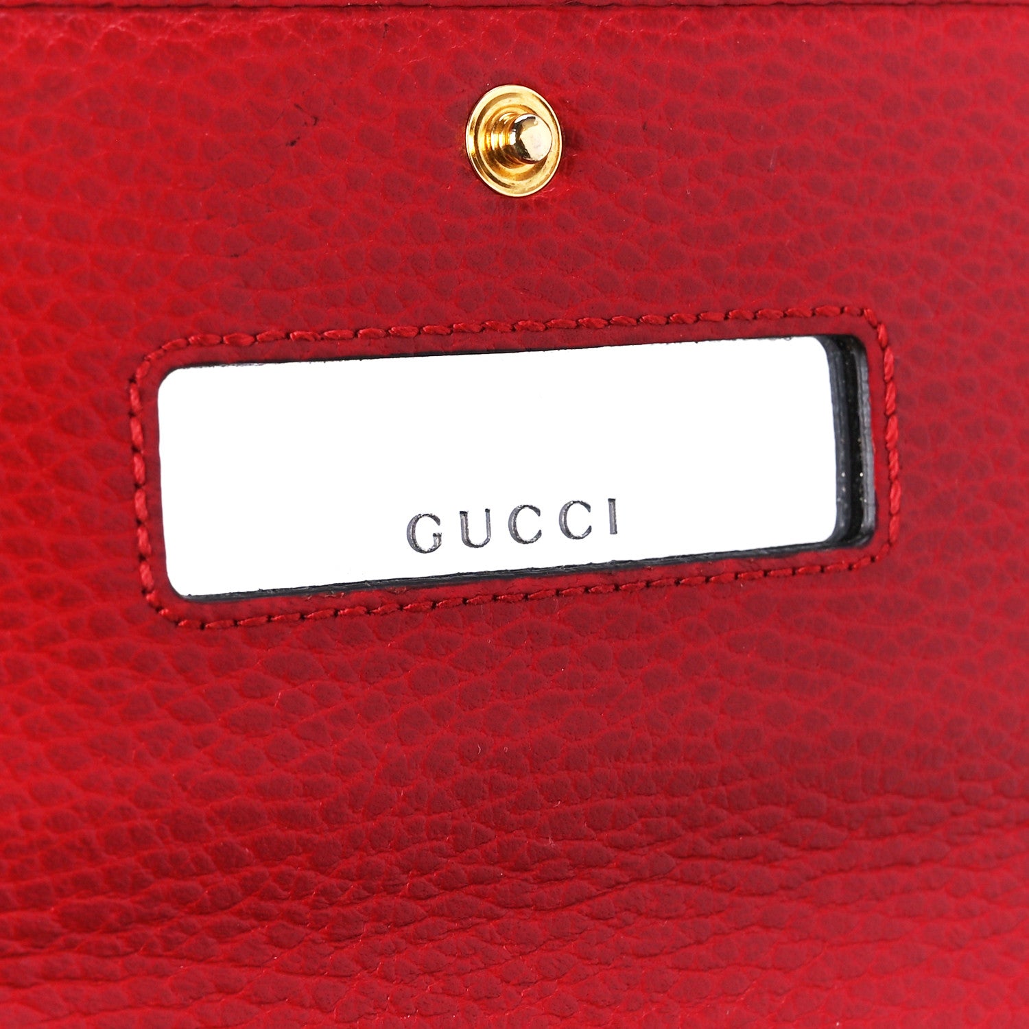 Gucci Dollar Calfskin Petite GG Marmont Wallet Chain Bag Hibiscus Red 7 of 11