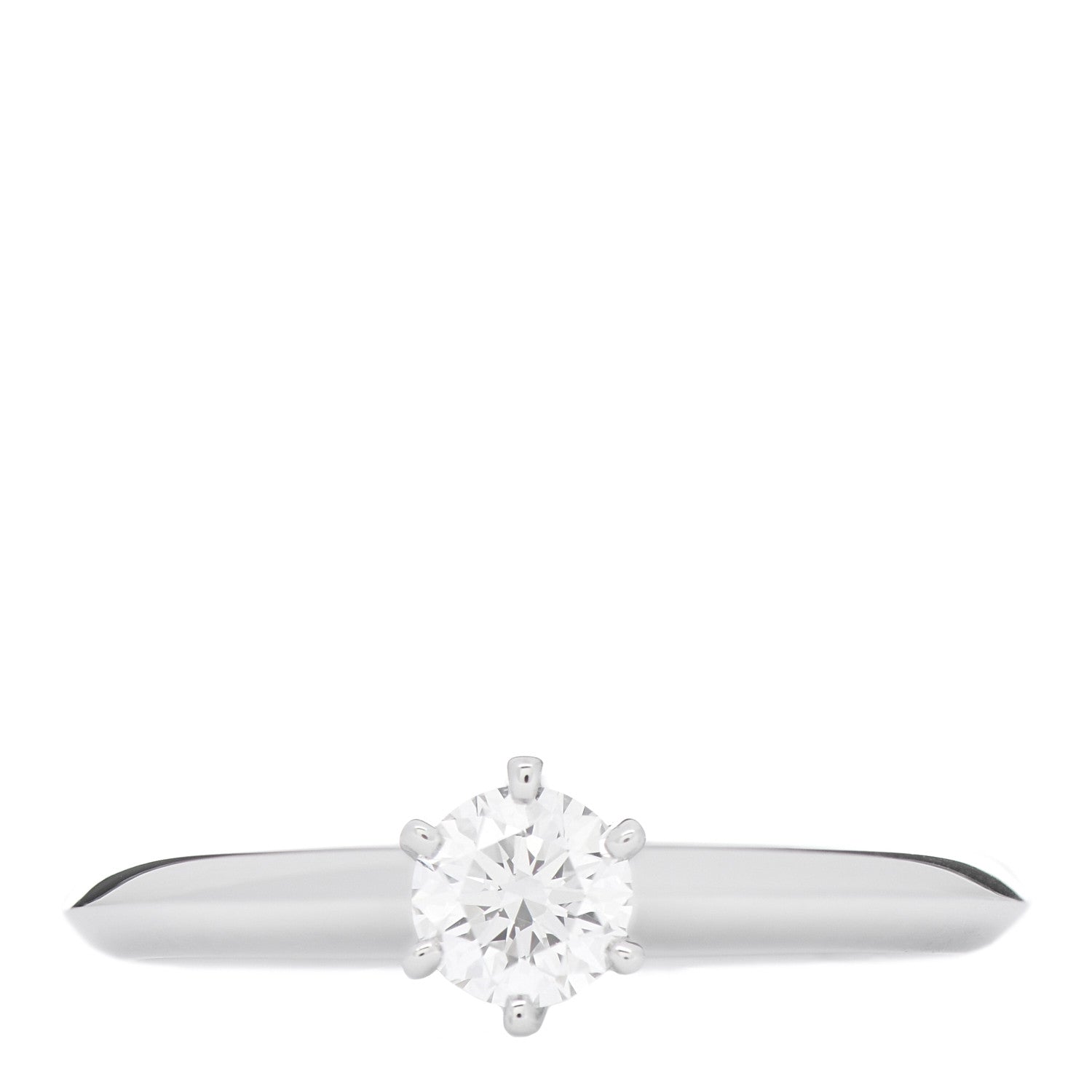 Tiffany Platinum Diamond .30ct Solitaire Engagement Ring 52 6 1 of 6