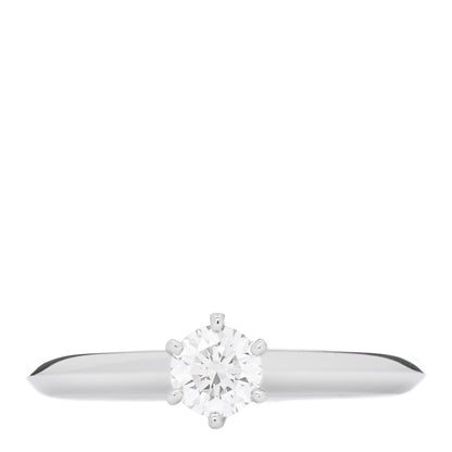 Tiffany Platinum Diamond .30ct Solitaire Engagement Ring 52 6 1 of 6